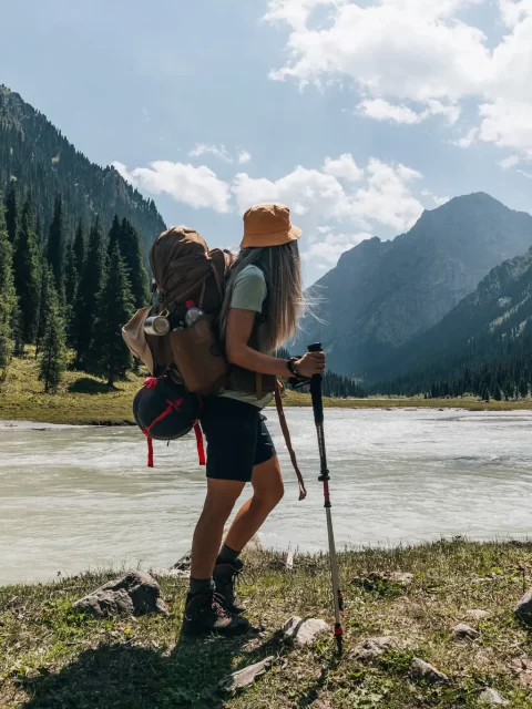 Hiking view in Karakol Gorge, Kyrgyzstan