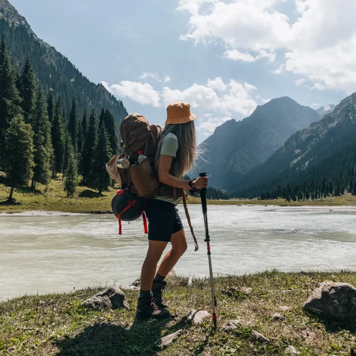 Hiking view in Karakol Gorge, Kyrgyzstan