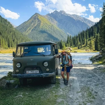 Hiking in Karakol Gorge, Kyrgyzstan